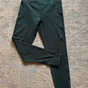 girlfriend collective Forest Green High-Rise Leggings and bra set